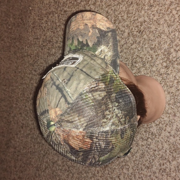 Birchwood Casey Stitched Patch Camo Trucker Mesh Strap-on Hat - Picture 7 of 10